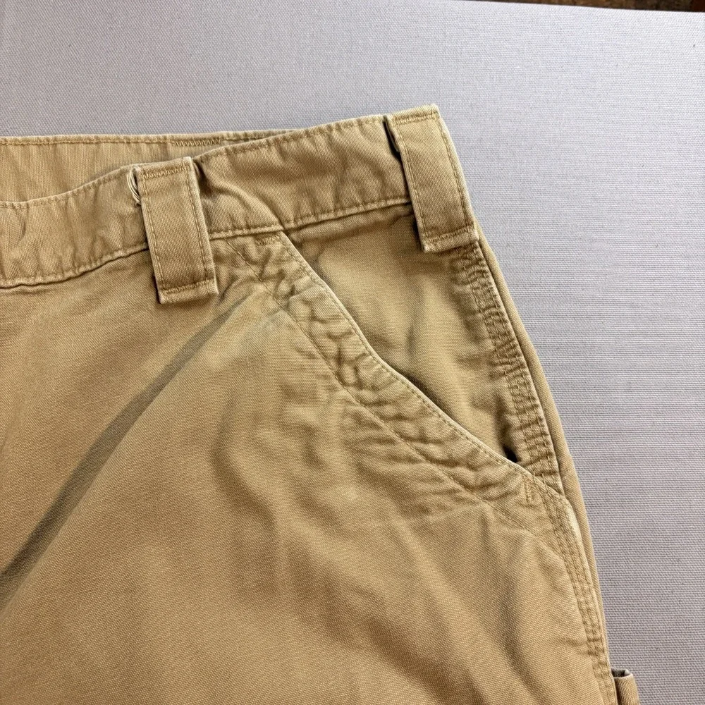 Carhartt B151 DKH Men’s 40x34 Tan Canvas Carpenter Pants 31” Inseam